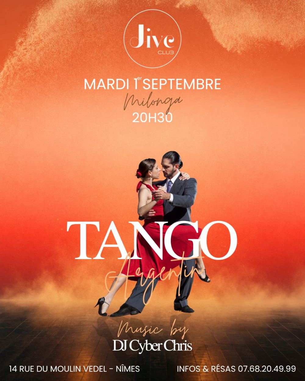 Milonga du mardi 1er septembre, DJ Cyber Chris