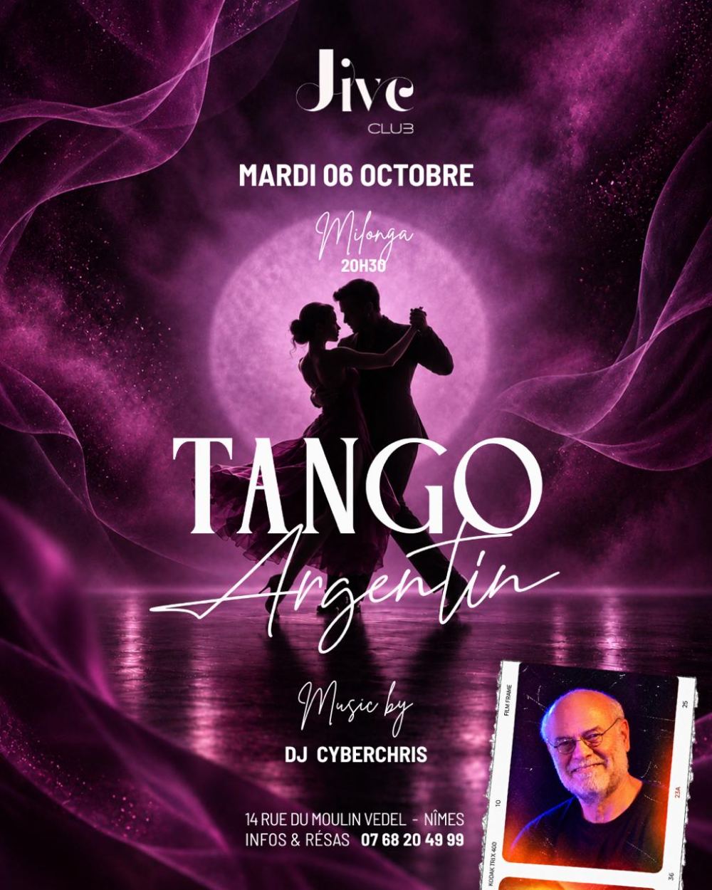 Milonga du mardi 6 octobre, DJ Cyberchris