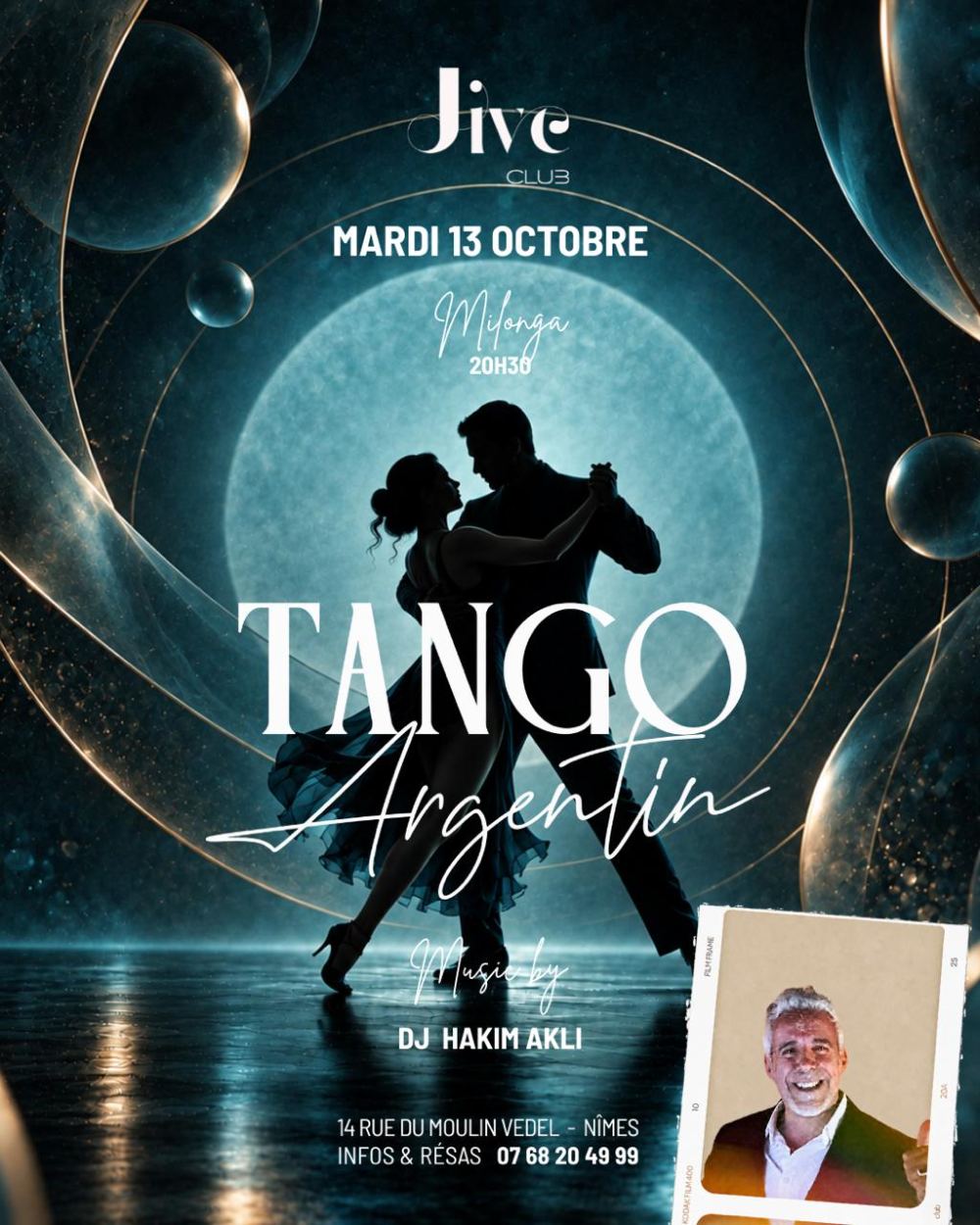 Milonga du mardi 13 octobre, DJ Hakim Akli