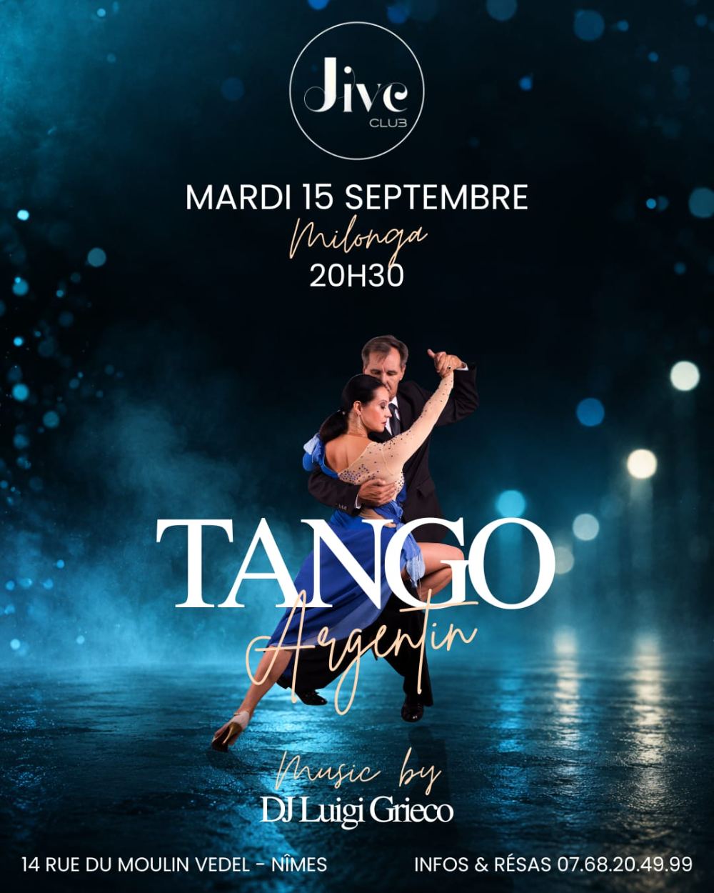 Milonga du mardi 15 septembre, DJ Luigi Grieco