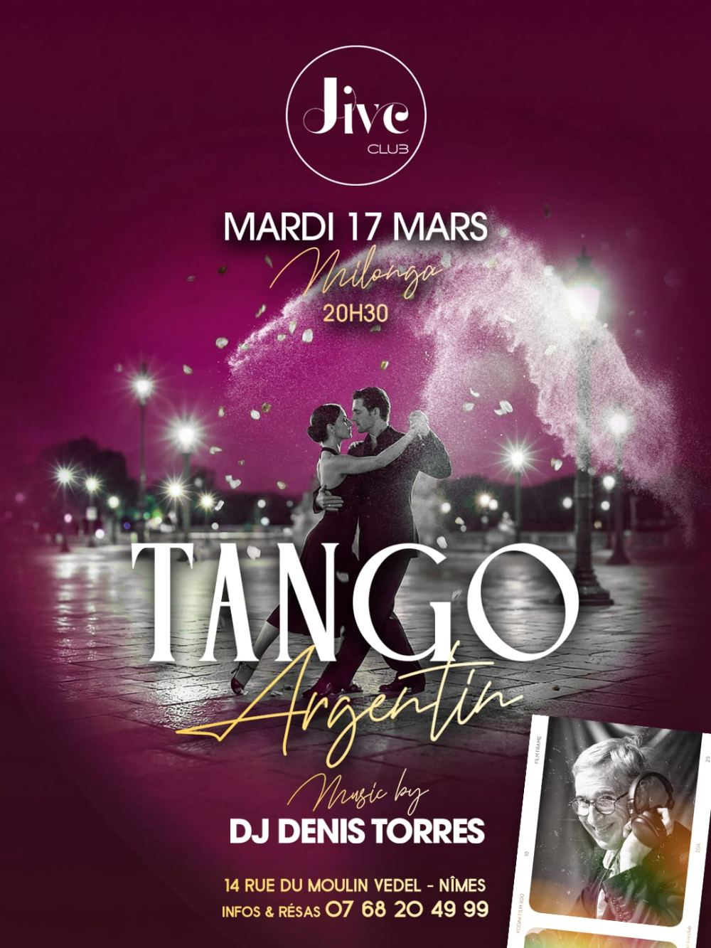 Milonga avec DJ Patrick Bevilacqua